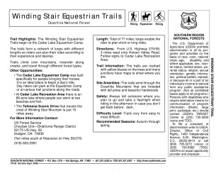 View Winding Stair Trail Map